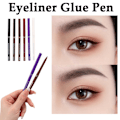 Miniatyrbild 4 av 11: 6-färgad slät vattentät eyeliner lim penna anti-svett inte lätt 02 # deep coffee 0.3g