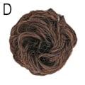 Miniatyrbild 1 av 11: Lockigt, rörigt hårbulle-hårstycke uppsättning scrunchie falsk naturlig bobble hårförlängning light brown 13cm