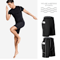 Miniatyrbild 3 av 11: Herr Athletic Fitness Byxor Kompression Korta Byxor Fickor Med black XL