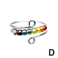 Miniatyrbild 1 av 11: CTDWNT Fidget-ringar för ångest för kvinnor och män, Fidget Spinner-ringar Silvery b 1pcs