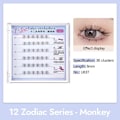 Miniatyrbild 8 av 11: UWN tolv stjärnbilder limfria lösögonfransar simulerade X7 Cat paw lower eyelashes One size