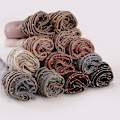 Miniatyrbild 3 av 11: Enfärgad Enkel Imitation Silke Pashmina Sjal Chiffong Hijab Sh Blue One size