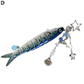 Miniatyrbild 1 av 11: Handgjorda Fisk Nyckelringar Roliga Smycken Konstgjort Fiske Bete Swimb style4 One size