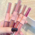 Miniatyrbild 11 av 11: Double Headed Lip Glaze Moisture Light Mirror Lip Gloss Creamy T 03# Happy weekends 1.5g+1.5g