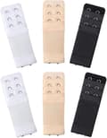 Elastiskt förlängningsset - 6 st BH-bandförlängare (vit, svart, beige)