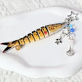 Miniatyrbild 3 av 11: Handgjorda Fisk Nyckelringar Roliga Smycken Konstgjort Fiske Bete Swimb style3 One size
