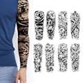 Miniatyrbild 3 av 11: Magisk Tatuering Full Arm Tillfällig Tatuering Unisex Design Vattentät TQB-282 480*170mm
