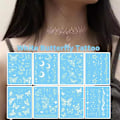 Miniatyrbild 3 av 11: Luminous Fjärils Tattoo Stickers Ansikte Arm Stickers Luminous Ta  JSN-009 1pcs