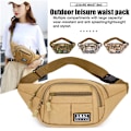 Miniatyrbild 2 av 11: Taktisk Sling Bag Bröst Axel Ryggsäck Militär Crossbody Pa black 20*13*9cm/7.9*5.1*3.5in