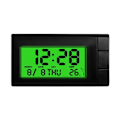 Miniatyrbild 1 av 11: GHRYTY 2 i 1 Digital Biltermometer Klocka, Mini Digital Klocka för Bilinstrumentbräda, Elektroniska Klockor med Fäste, Universal LCD för Fordon  green 1pcs