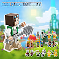 Miniatyrbild 11 av 11: Barn Byggklossar Mini Leksak Stad Minifigurer Block Minecraft Nano C2t4 H1055 1pcs