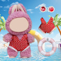 Miniatyrbild 4 av 11: Dockkläder Outfit Tillbehör För Ropa Labubu 17cm bomulls docka Baddräkt H1D9 transparent  swim ring no doll