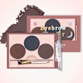 Miniatyrbild 7 av 11: Naturlig 4-färgad Ögonbrynspulverpalett Vattentät Makeup Ögonbryn 01#  5g