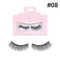 3D Ögonmakeup Tjocka och Böjda Lösögonfransar Set
