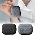 Miniatyrbild 3 av 11: Suedefodral Slim Skin TPU Skyddande Skal för Apple AirPod Black for airpods 4