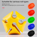 Miniatyrbild 3 av 11: Rod Ball Retaining Clip Spöhållare Skydd Förvaringsenhet Fiskeutrustning N0 Red 5pcs