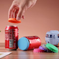 Miniatyrbild 7 av 11: Soda burk lock, läsk juice dryck öl ingen spill silikon sparare purpel one-size