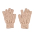Miniatyrbild 1 av 11: 2x Mink Sammet Tjocka Handskar Fluffiga Päls Helfingerhandskar Vantar Varma Gl`AU. khaki One size