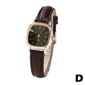 Miniatyrbild 10 av 11: Män Mode Casual Lyx Läderrem Quartz Business Wrist Wa Gold White One size