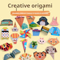 Miniatyrbild 3 av 11: Handgjorda Origami Byggklossara0d6 CS Green One size