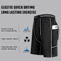Miniatyrbild 2 av 11: Herrkläder Athletic Fitness Byxor Kompressionskorta Byxor Fickor Med black XXXL