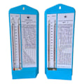Miniatyrbild 4 av 11: Rysk våt-torr bulb hygrometer - Väggmonterad termometer σξ ь Blue One size