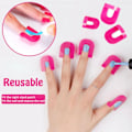 Miniatyrbild 6 av 11: U-formade Nagellacksskydd Böjd Form Fingerverktyg Guide Mall Manikyr Konst Nagel K1c0
