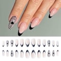 Miniatyrbild 11 av 11: Falska Naglar Mandel Stiletto Lång Bling Art Akryl --us Tips D1G0 C One-size