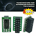 Miniatyrbild 8 av 11: TPM 2.0 Krypteringssäkerhetsmodul Fjärrkort Windows 11 Uppgraderingsmodul Lot E4 For MSI 14Pin LPC One-size