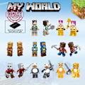 Miniatyrbild 10 av 11: Barn Byggklossar Mini Leksak Stad Minifigurer Block Minecraft Nano C2t4 H1051 1pcs