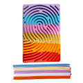 Miniatyrbild 1 av 11: Sensorisk aktivitetsbräda Fidget Leksaker för barn 3+ & Vuxna med Reli rectangle rainbow 1 board+10 sticks