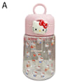 Miniatyrbild 5 av 11: 400ml Sugrör Vattenkopp Cinnamoroll Kuromi Melody Sugrör Utomhus Portabel Vattenflaska Kopp Spelare C1v2 pink rabbit 400ml