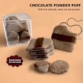 Miniatyrbild 2 av 11: Puderpuff Choklad Puderpuff Kudde Flockig Löspuder chocolate biscuit puff 6pc