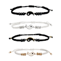 Miniatyrbild 5 av 11: Tai Chi Flätat Armband Par Snöre Handvävt Handrep Q7j1 gold onesize