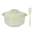 Miniatyrbild 11 av 11: Mikrovågsugns Ramen Skål Instant Noodle Bowls Med Lock Sats N6 Blue Bowl + Spoon