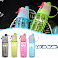 Miniatyrbild 3 av 11: Sportvattenflaska 600mL Mist Spray Vattenkopp Idealisk För Cykling  blue 600ml