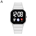 Miniatyrbild 1 av 11: Klocka för män Digital barnklocka LED Armbandsur Sportklockor A White One size