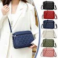 Miniatyrbild 6 av 11: Ny Dam Crossbody Väska Praktisk Broderi Diamanter Rutnät Sho Red One size