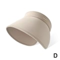 Miniatyrbild 1 av 11: Dam 6.24\" Bred Storbrättad Solhatt Bomull Clip On Solskärm T White 1pcs