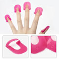 Miniatyrbild 4 av 11: U-formade Nagellacksskydd Böjd Form Fingerverktyg Guide Mall Manikyr Konst Nagel K1c0