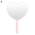 Miniatyrbild 1 av 11: Handspegel Sminkspegel Platt Frisör Hårklippning Stor S pink 1pcs