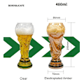 Miniatyrbillede 4 af 4: VM-Ølkop Kreativ 450ml Ølkop 15.2oz Borosilikatglas Goblet Velegnet til Fodboldfest Bar