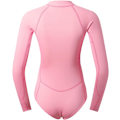 Miniatyrbilde 2 av 5: One Piece Dykkerdrakt Kvinner Langarmet Badedrakt med Front Glidelås Triangle Badedrakt UV UPF 50+ Damer Bodysuits L