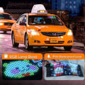 Miniatyrbillede 2 af 5: Mini Led Car Sign, 6,7'x2,76'fleksibel Led Matrix Panel Usb 5v Bluetooth Application Control Diy Programmerbar Scrolling Led Sign Til Bilfest Bryllup