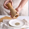 Pikkukuva 4 / 5: Puinen manuaalinen pippurimylly Pippurimylly Keraaminen jauhatusydin Keittiön maustepullomylly Large grinder
