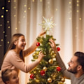 Miniatyrbillede 2 af 5: Juletræstopstjerne, Lys med LED Snefnugsprojektion, 10' Juletræstopstjerne med Indbygget LED Roterende 3D Projektorlys gold