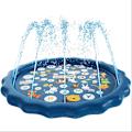 Miniatyrbilde 1 av 5: 3-i-1 Sprutmatte, Sprinkler for Kids Pool for Learning – Sprinkler Pool, 67’’ Utendørs Vannleker – “fra A til Å” Utendørs Lekematte