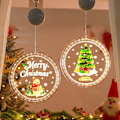 Miniatyrbillede 5 af 5: Julepynt Vindue Lys Julelys Indendørs, LED Batteridrevet Julepynt Lys til Hjem Fest Vindue Væggen 1PC Christmas Tree
