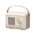 Pikkukuva 1 / 5: Retro Bluetooth-kaiutin, Kannettava Mini Langaton Bluetooth-kaiutin, Toimistoon, Keittiöön, Työpöydälle, Makuuhuoneeseen, Ulkotiloihin, Tukee USB/TF-korttia/AUX-liitäntää White
