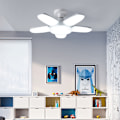 Miniatyrbilde 3 av 4: E27 Super Power LED-pærer 5 viftebladlamper 220V sammenleggbar LED-lyspære for kjøkken soverom Cold White